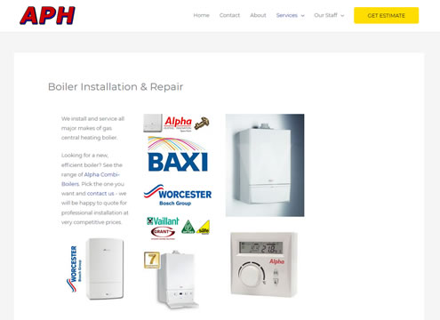 plumbing and gas engineer website